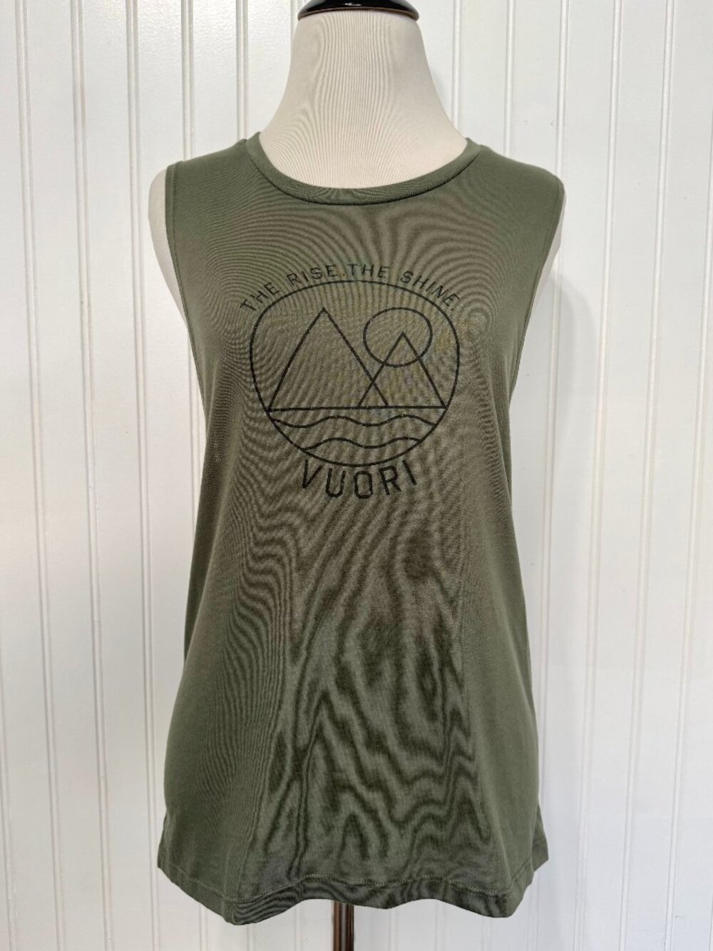 Vuori "The Rise The Shine" Green Tank Top